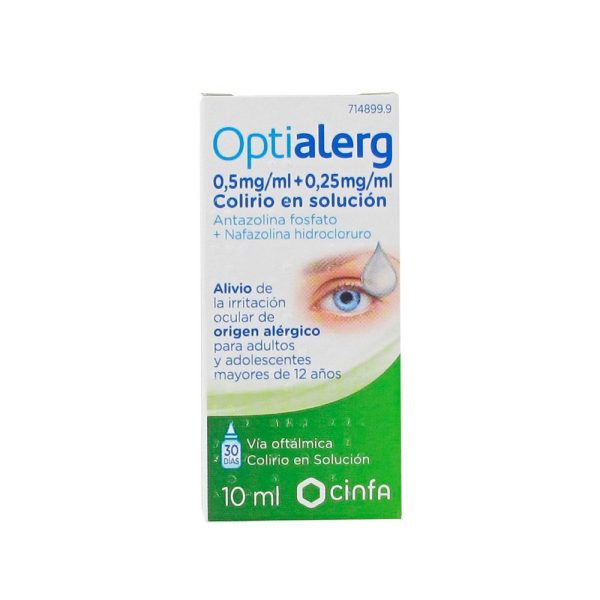 OPTIALERG COLIRIO EN SOLUCION 10 ML